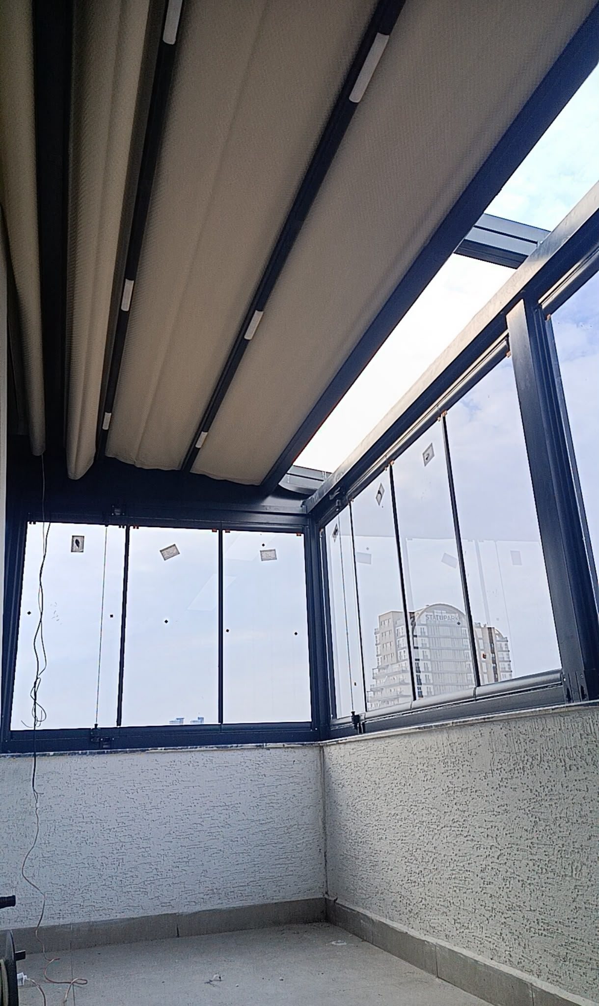 Pergola tente sistemi uygulaması